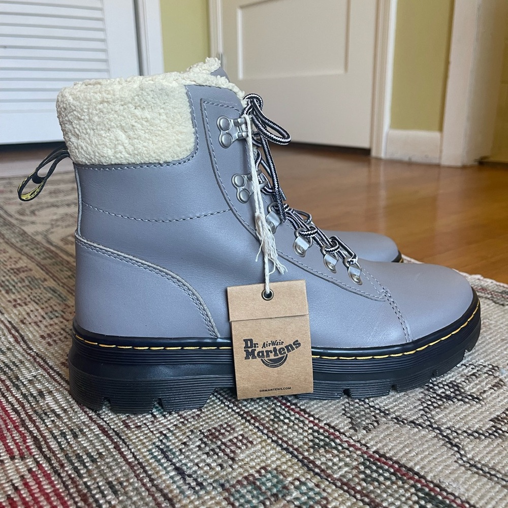 Dr. Martens Combs Women Faux Fur-Lined Boots